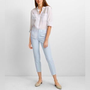 Club Monaco Remi cropped pants textured fabric